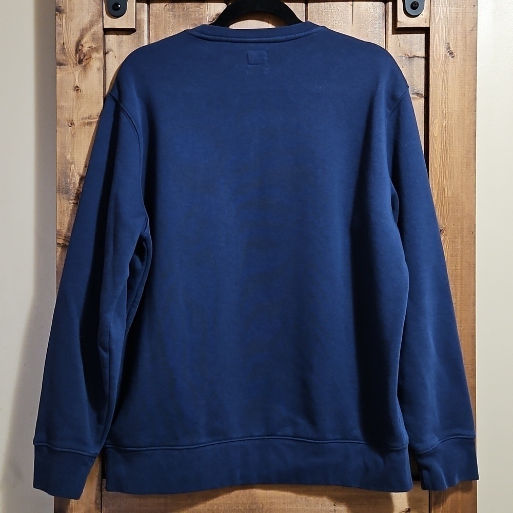Levi's Unisex Blue Crewneck Cotton Blend Sweatshirt Size Large - Picture 6 of 14